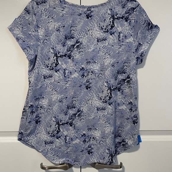 Cupio Abstract Blue Short Sleeve Top - Picture 2 of 4